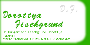 dorottya fischgrund business card